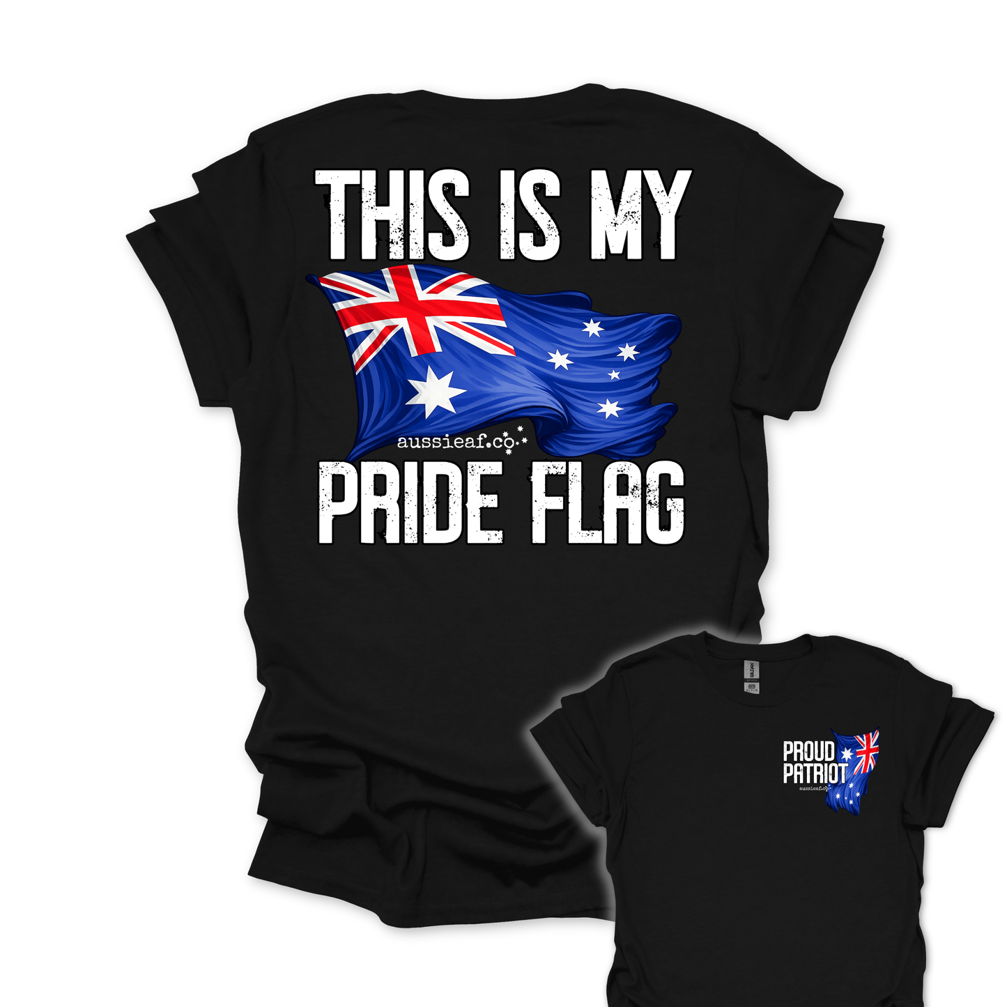 This is My Pride Flag Aussie Flag shirt Unisex Back & Front Print Shirt