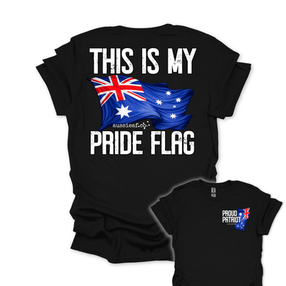 This is My Pride Flag Aussie Flag shirt Unisex Back & Front Print Shirt
