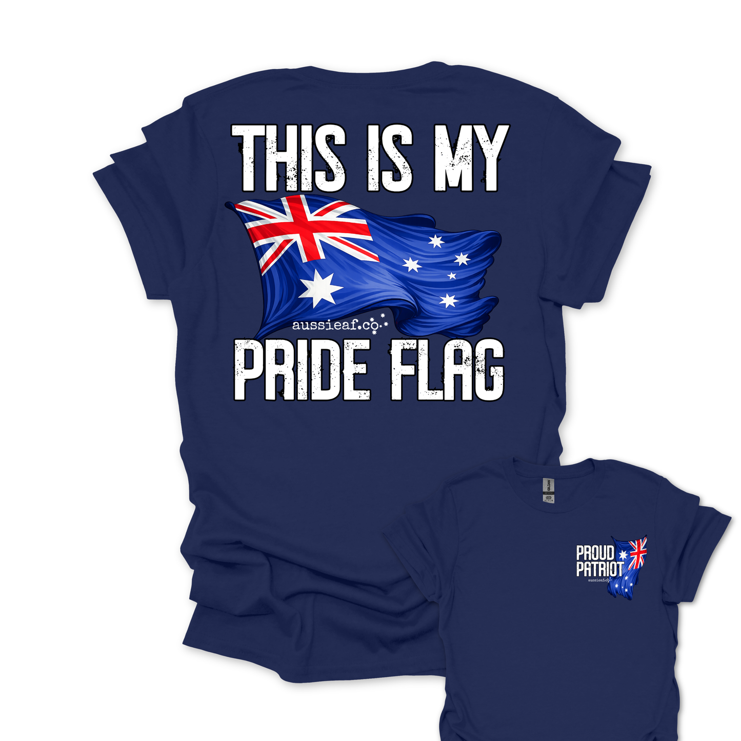 This is My Pride Flag Aussie Flag shirt Unisex Back & Front Print Shirt