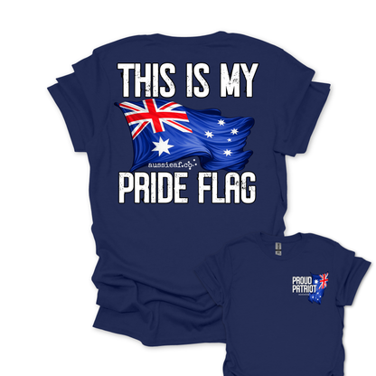 This is My Pride Flag Aussie Flag shirt Unisex Back & Front Print Shirt