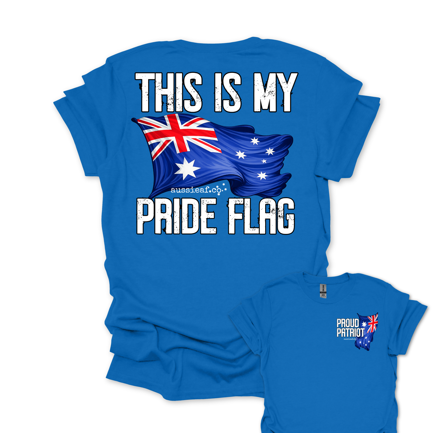 This is My Pride Flag Aussie Flag shirt Unisex Back & Front Print Shirt