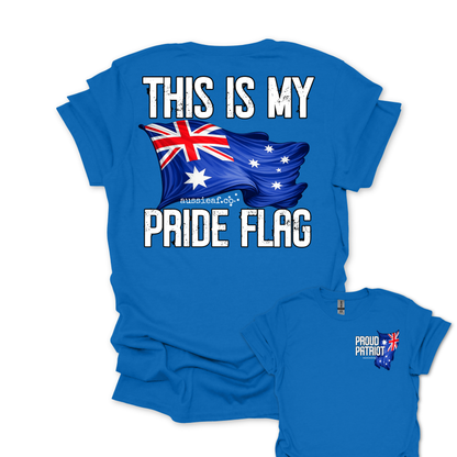 This is My Pride Flag Aussie Flag shirt Unisex Back & Front Print Shirt