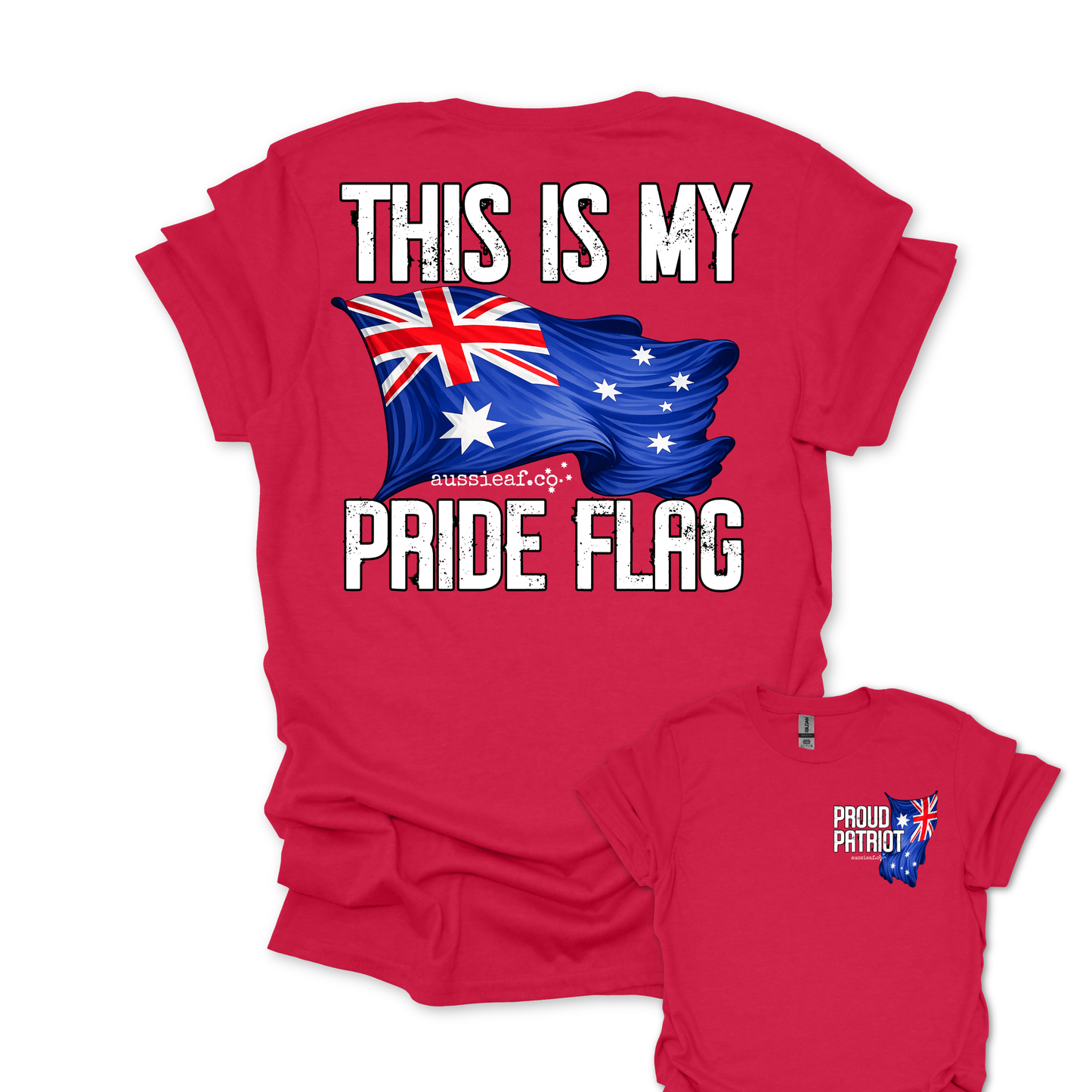 This is My Pride Flag Aussie Flag shirt Unisex Back & Front Print Shirt