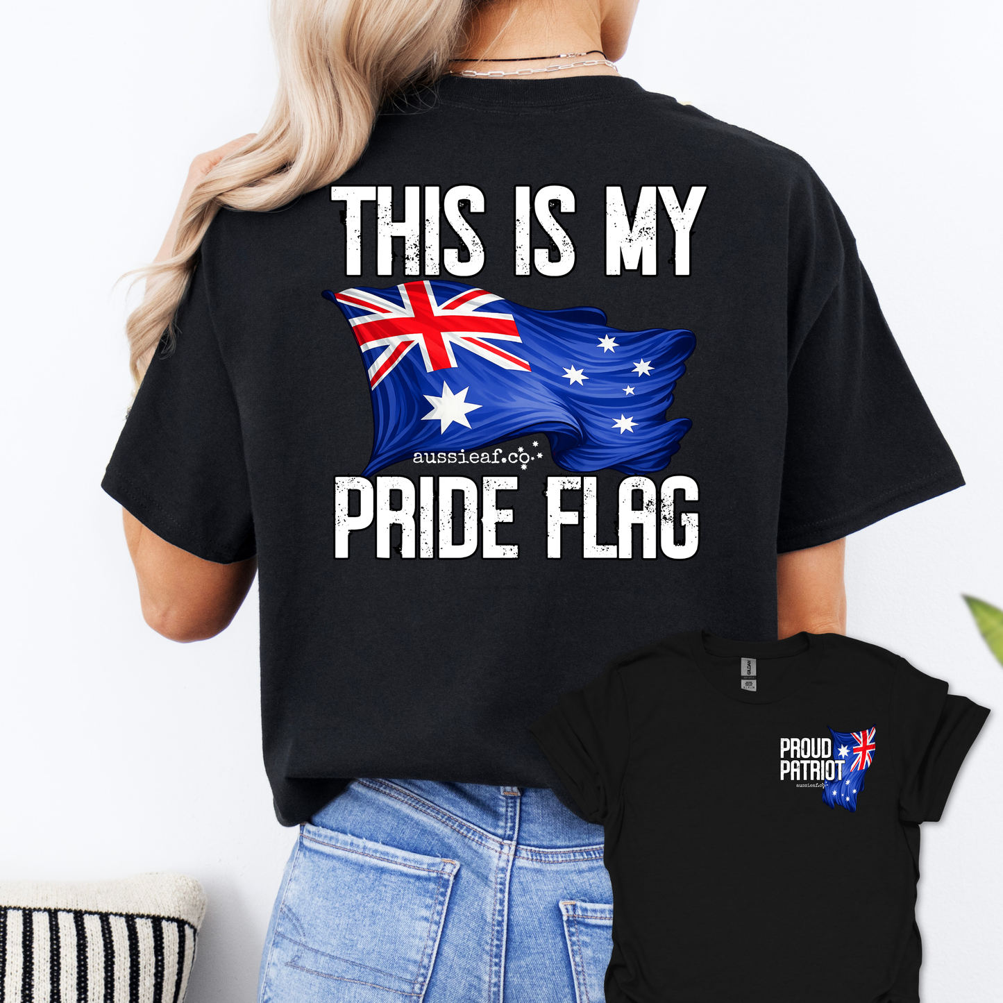 This is My Pride Flag Aussie Flag shirt Unisex Back & Front Print Shirt