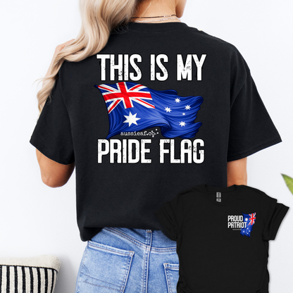 This is My Pride Flag Aussie Flag shirt Unisex Back & Front Print Shirt