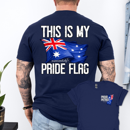 This is My Pride Flag Aussie Flag shirt Unisex Back & Front Print Shirt
