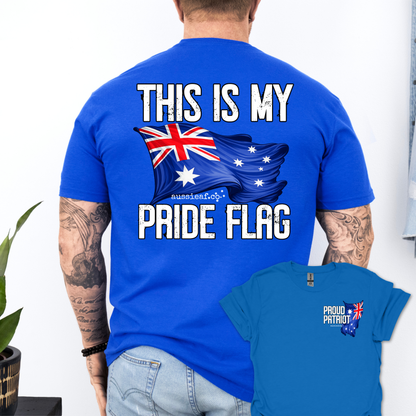 This is My Pride Flag Aussie Flag shirt Unisex Back & Front Print Shirt