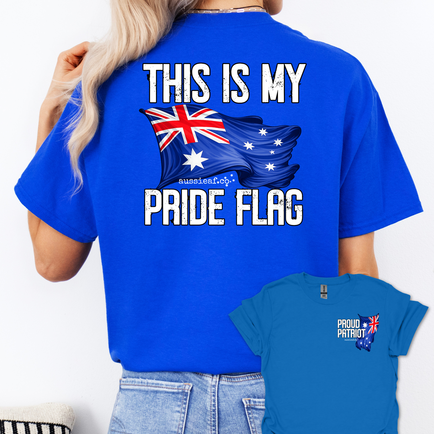 This is My Pride Flag Aussie Flag shirt Unisex Back & Front Print Shirt