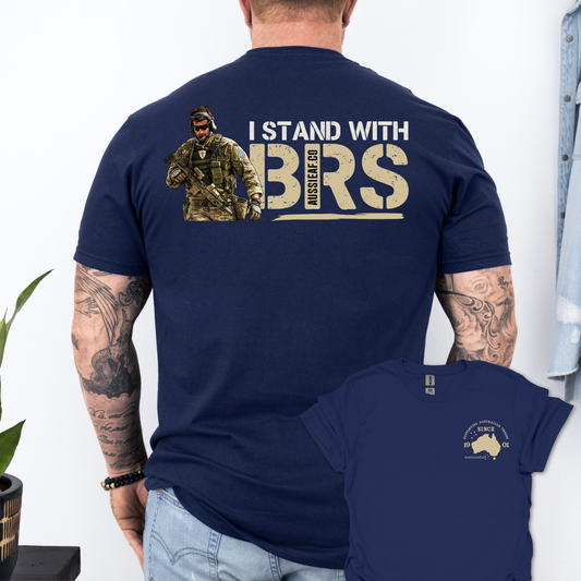 I Stand with BRS Shirt Unisex Back & Front Print Shirt