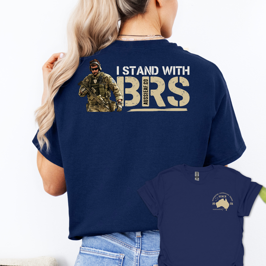 I Stand with BRS Shirt Unisex Back & Front Print Shirt