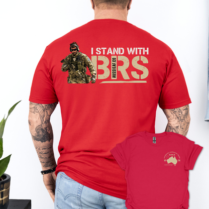 I Stand with BRS Shirt Unisex Back & Front Print Shirt