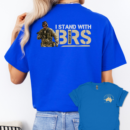 I Stand with BRS Shirt Unisex Back & Front Print Shirt