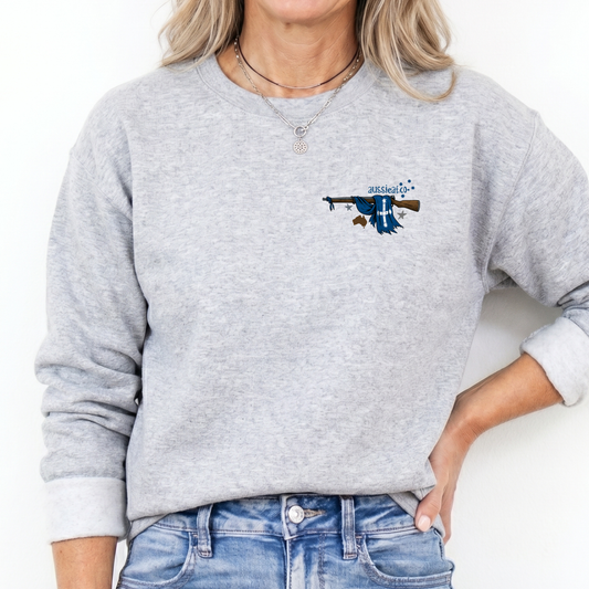 I Prefer Dangerous Freedom Over Peaceful Slavery Patriotic Eureka Flag Rifle Design