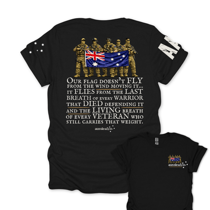 Our Warriors Australian Flag Unisex T-Shirt with Sleeve Printing