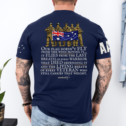 Our Warriors Australian Flag Unisex T-Shirt with Sleeve Printing