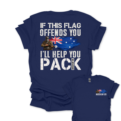If This Flag Offends Ned Edition Unisex Back & Front Print Shirt