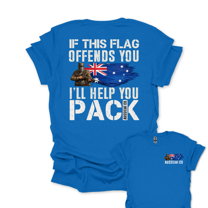 If This Flag Offends Ned Edition Unisex Back & Front Print Shirt