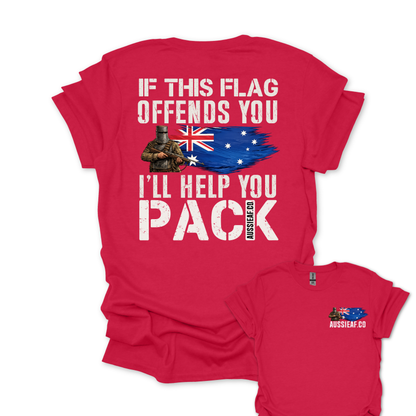 If This Flag Offends Ned Edition Unisex Back & Front Print Shirt