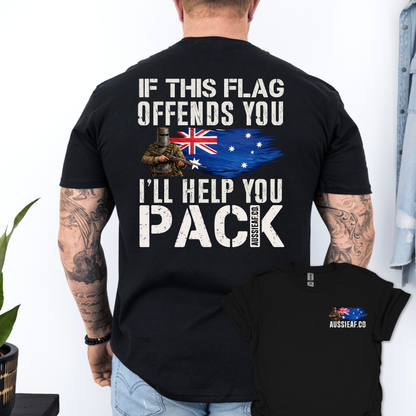 If This Flag Offends Ned Edition Unisex Back & Front Print Shirt