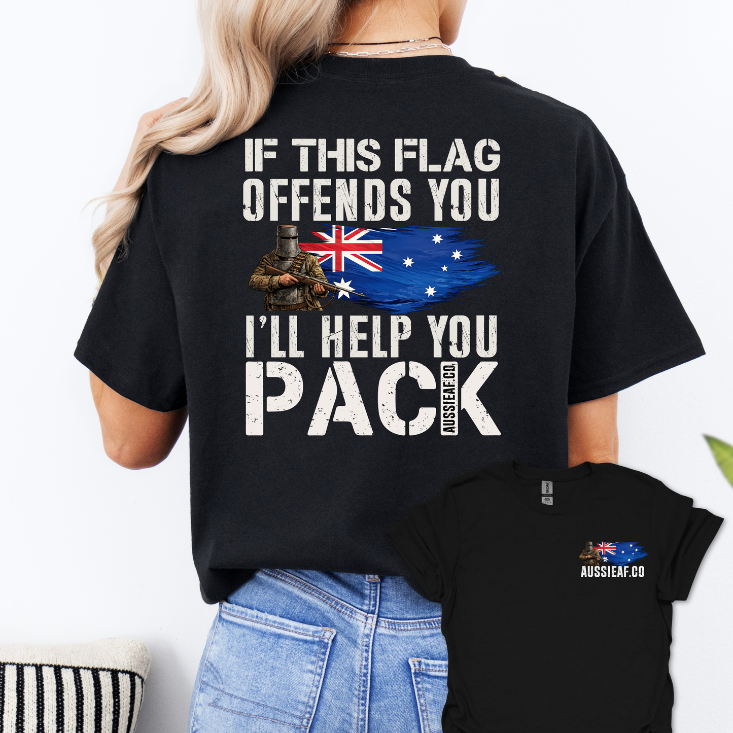If This Flag Offends Ned Edition Unisex Back & Front Print Shirt