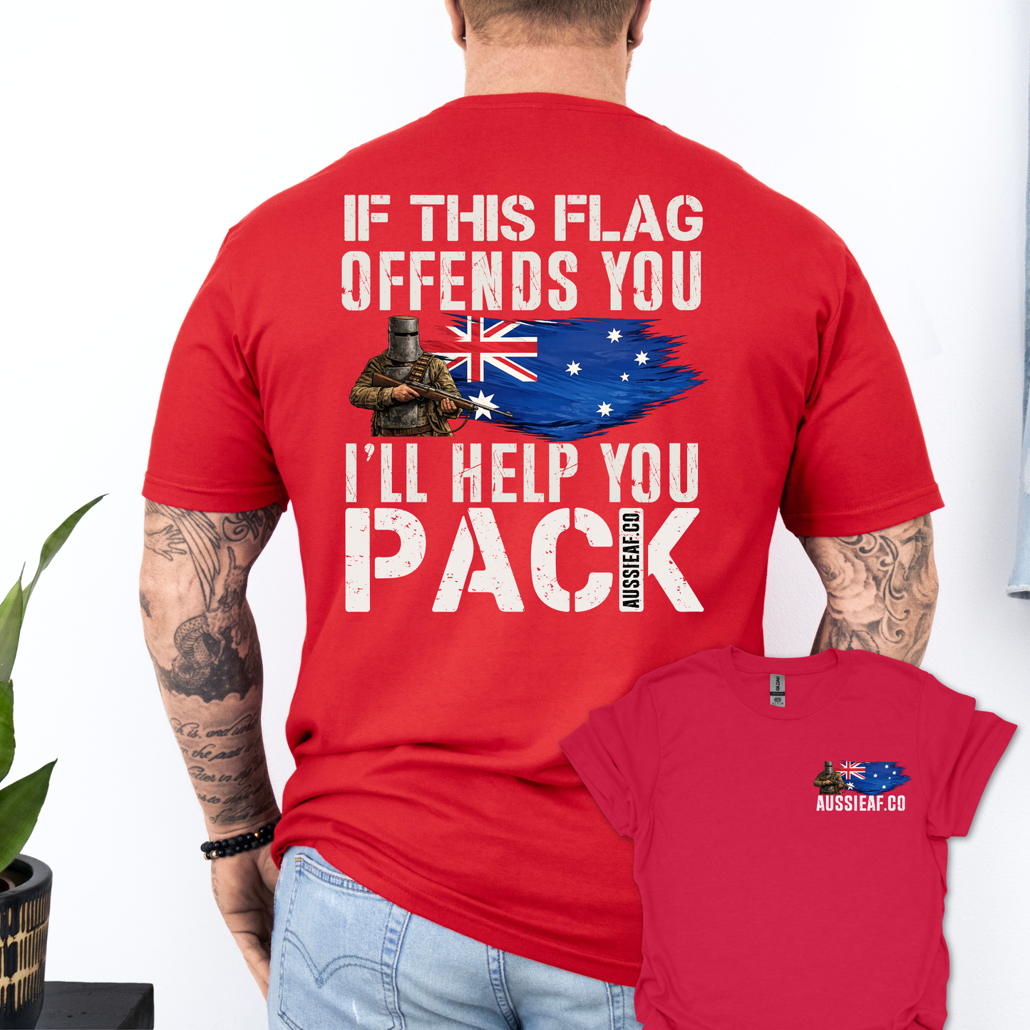 If This Flag Offends Ned Edition Unisex Back & Front Print Shirt