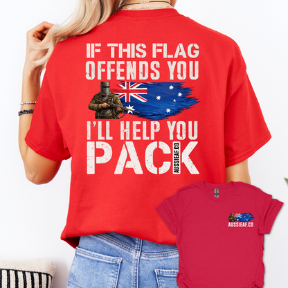 If This Flag Offends Ned Edition Unisex Back & Front Print Shirt