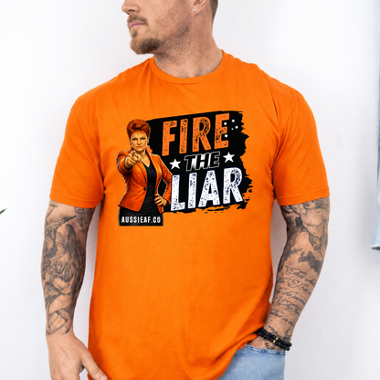 'Fire The Liar' Orange Party Tee