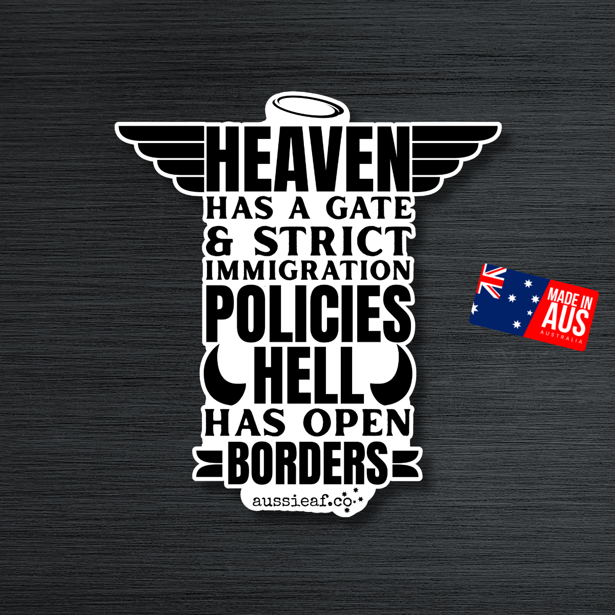Heaven Has a Gate UV Vinyl Bumper Sticker