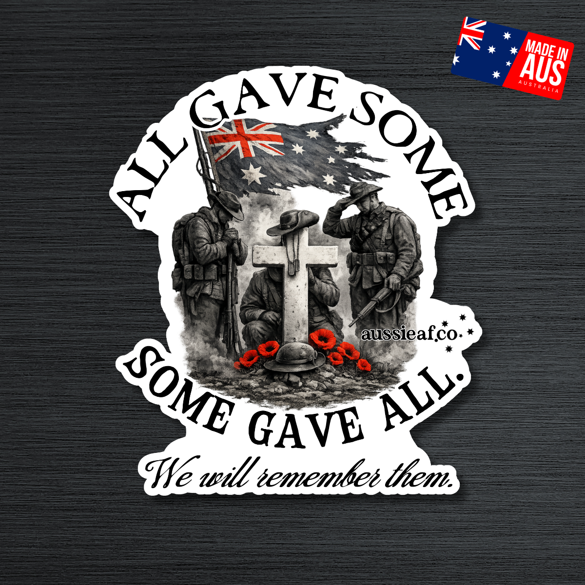 All Gave Some, Some Gave All UV Vinyl Bumper Sticker [Limited Edition]