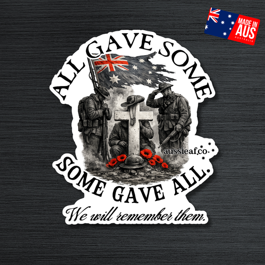 All Gave Some, Some Gave All UV Vinyl Bumper Sticker [Limited Edition]