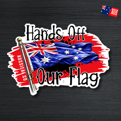 Hands Off Our Flag V2 UV Vinyl Sticker [Limited Edition]