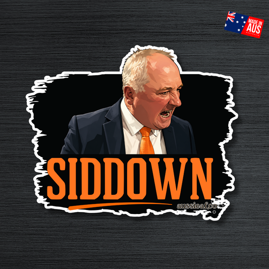 Siddown - Barnaby UV Vinyl Sticker [Limited Edition]