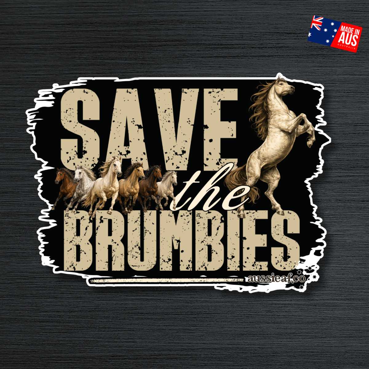 Save the Brumbies.. UV Vinyl Sticker [Limited Edition]