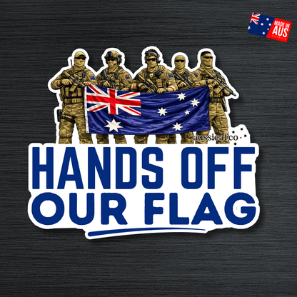 Hands Off Our Flag UV Vinyl Sticker [Limited Edition]