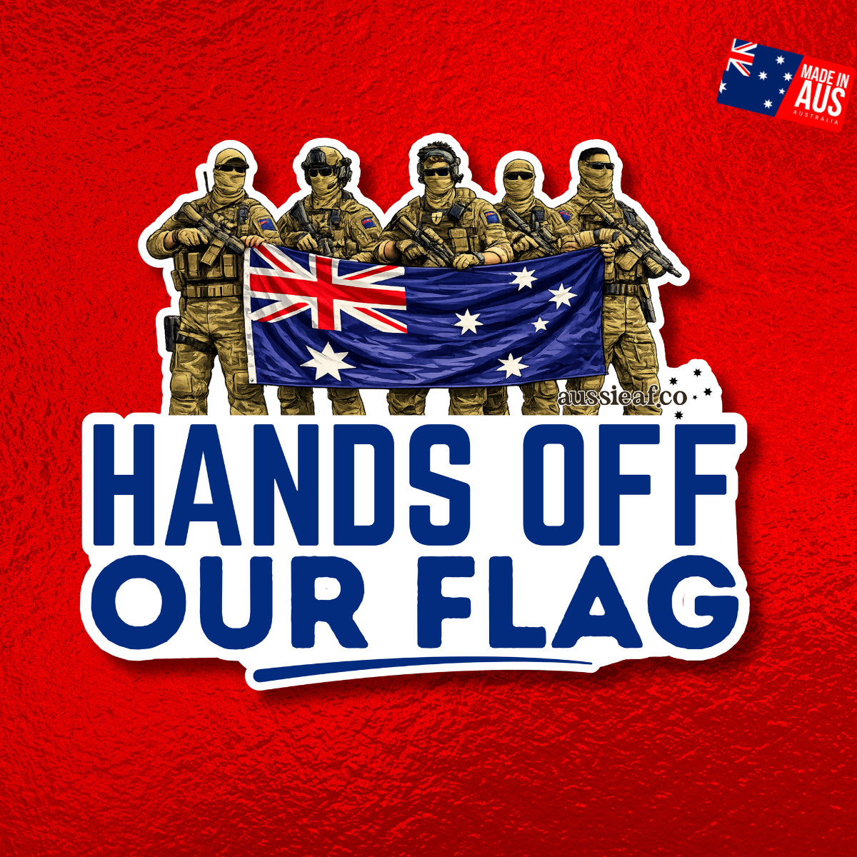 Hands Off Our Flag UV Vinyl Sticker [Limited Edition]