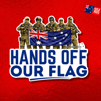 Hands Off Our Flag UV Vinyl Sticker [Limited Edition]