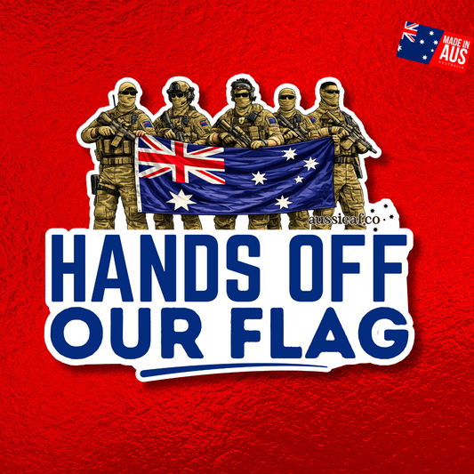 Hands Off Our Flag UV Vinyl Sticker [Limited Edition]