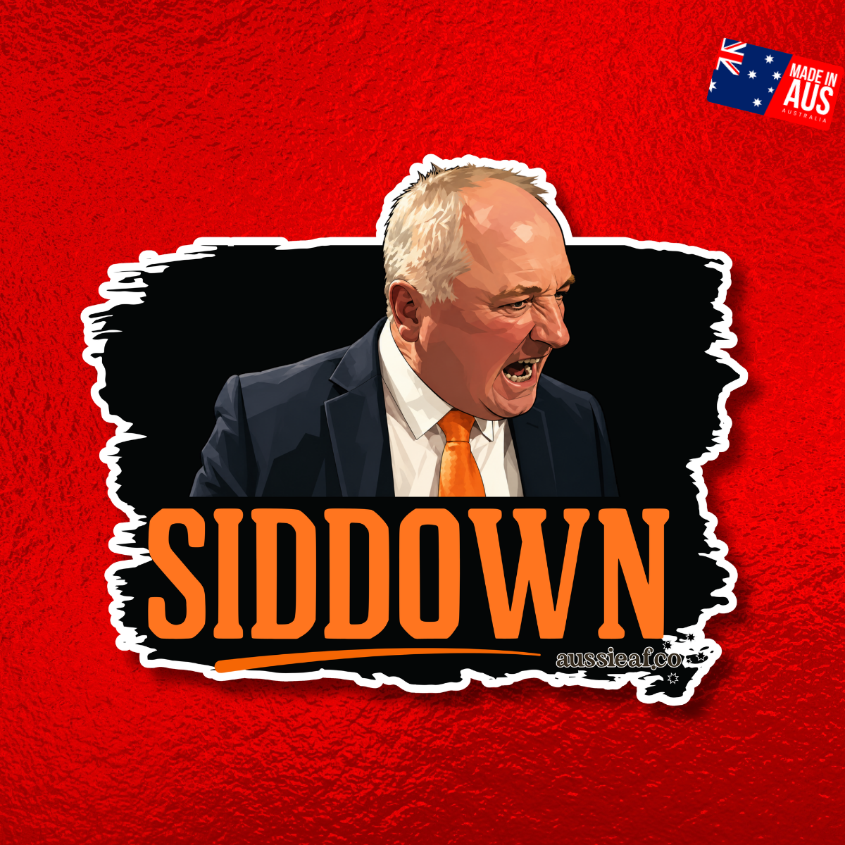 Siddown - Barnaby UV Vinyl Sticker [Limited Edition]