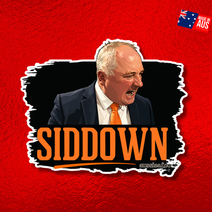 Siddown - Barnaby UV Vinyl Sticker [Limited Edition]