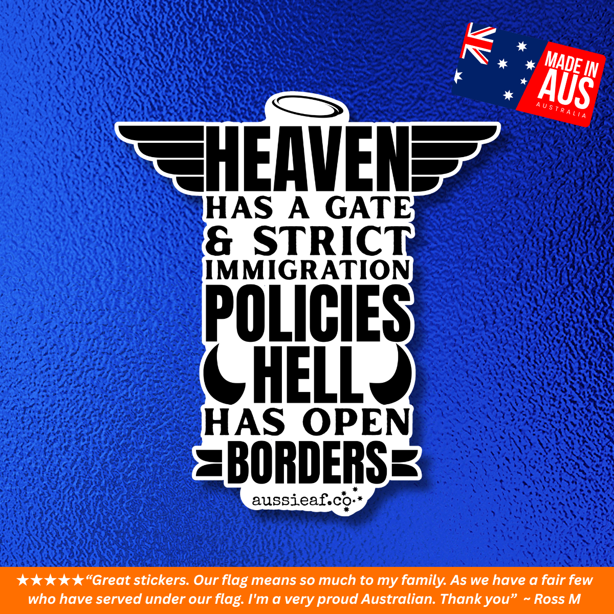 Heaven Has a Gate UV Vinyl Bumper Sticker