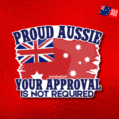 Proud Aussie Red Duster UV Vinyl Bumper Sticker [Limited Edition]