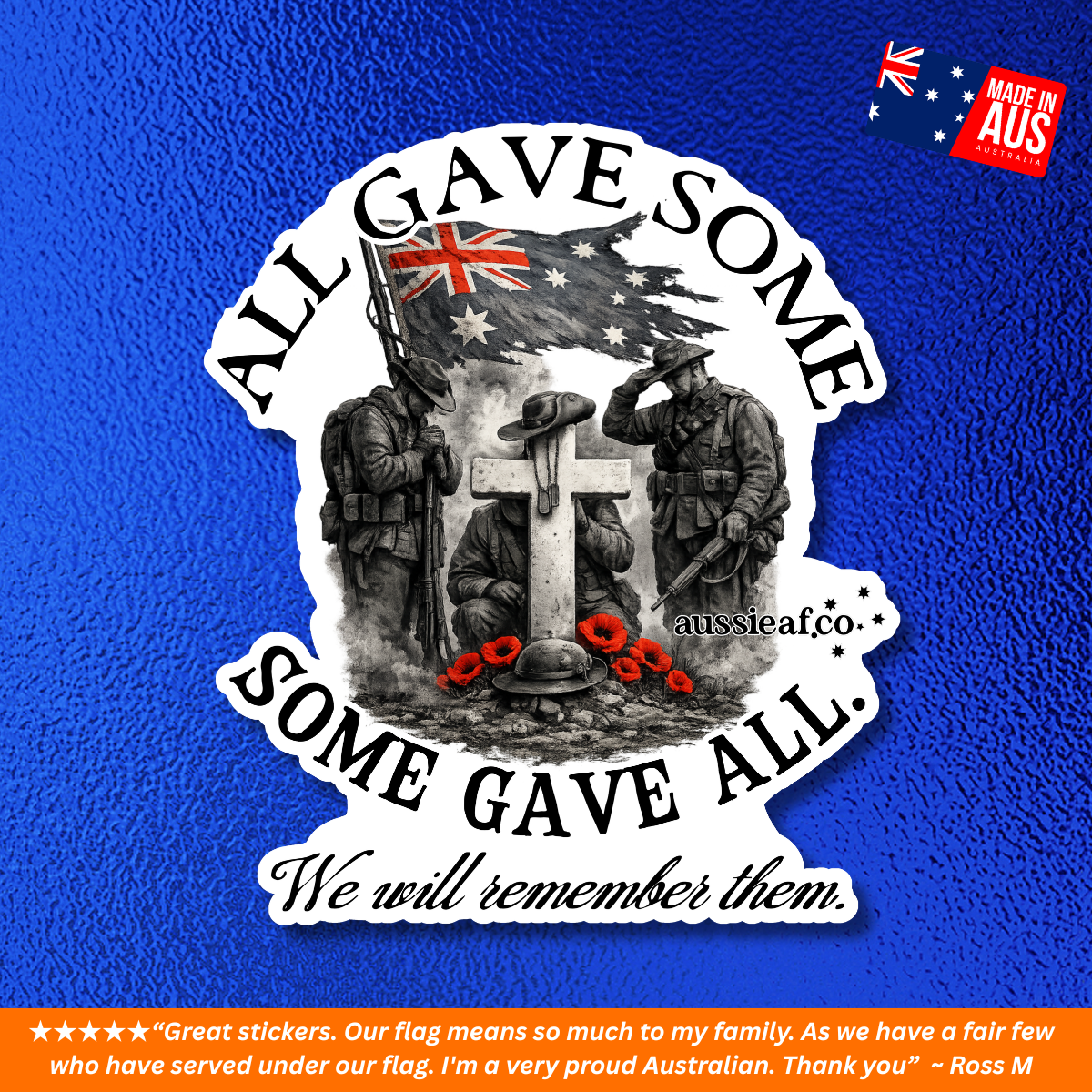 All Gave Some, Some Gave All UV Vinyl Bumper Sticker [Limited Edition]