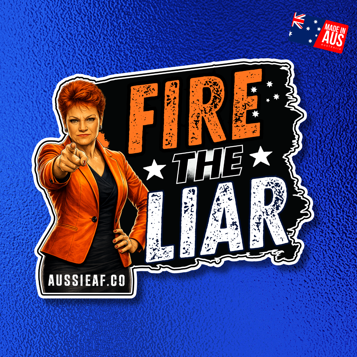 Fire the Liar | Orange Party... UV Vinyl Sticker [Limited Edition]