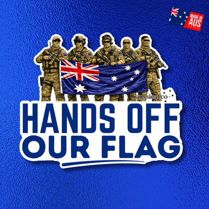 Hands Off Our Flag UV Vinyl Sticker [Limited Edition]