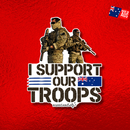 I Support Our Troops UV Vinyl Bumper Sticker [Limited Edition]