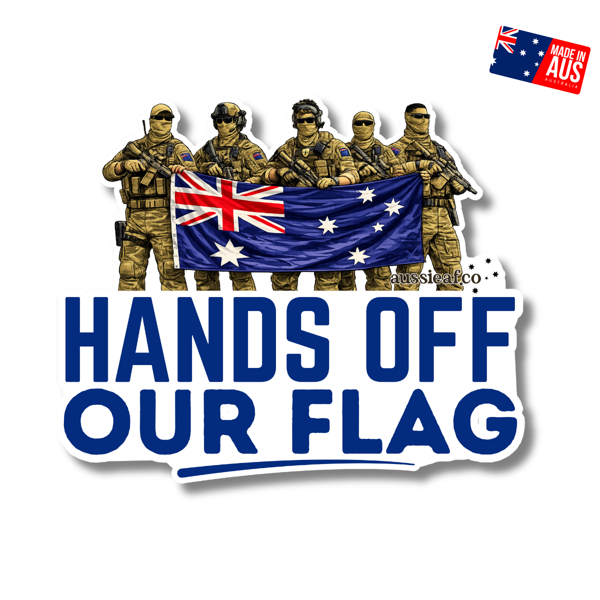 Hands Off Our Flag UV Vinyl Sticker [Limited Edition]