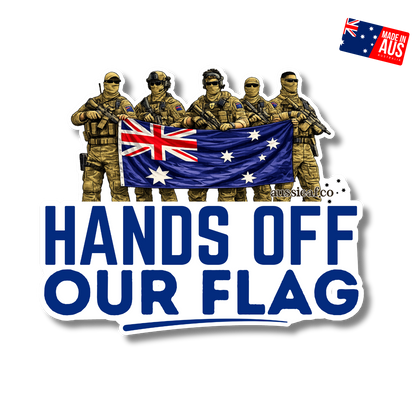 Hands Off Our Flag UV Vinyl Sticker [Limited Edition]