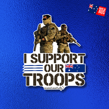 I Support Our Troops UV Vinyl Bumper Sticker [Limited Edition]