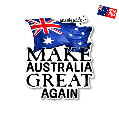 Make Australian Great Again Australian Flag UV Vinyl Bumper Sticker [Limited Edition]