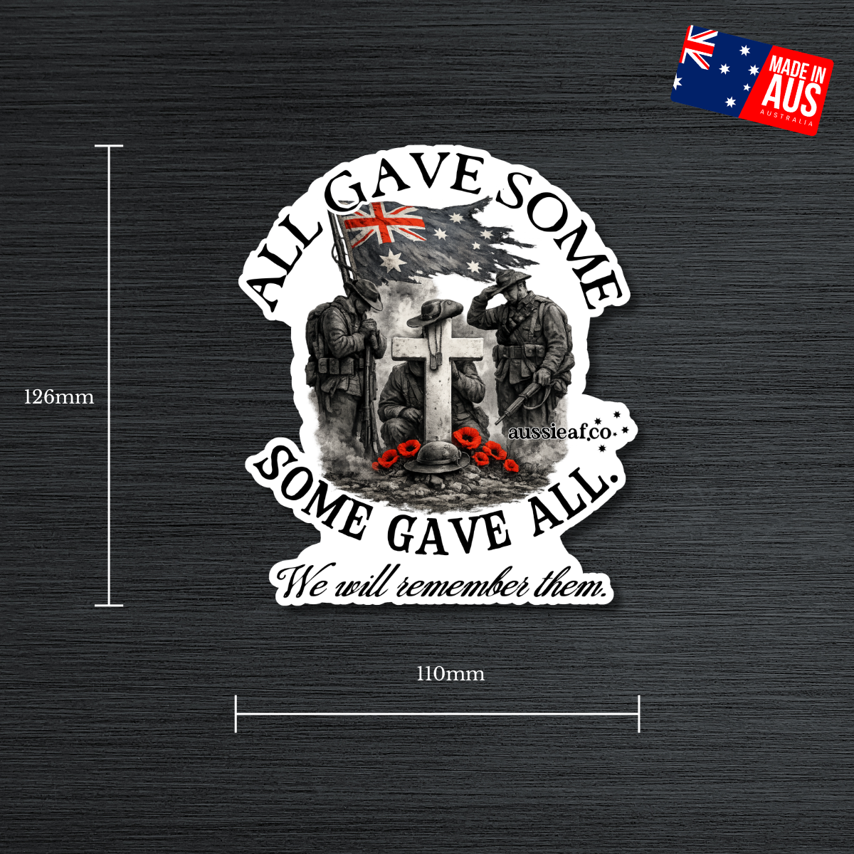 All Gave Some, Some Gave All UV Vinyl Bumper Sticker [Limited Edition]